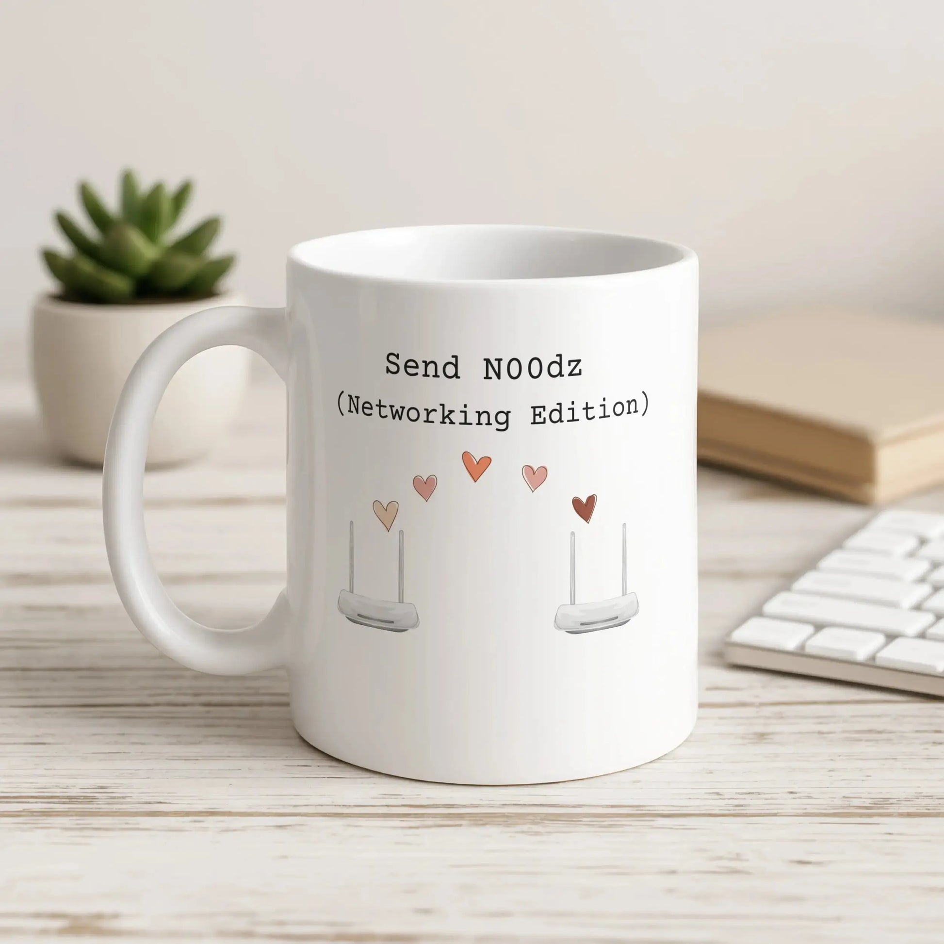Send N00dz Networking Edition Funny Mug Gift for IT Lovers