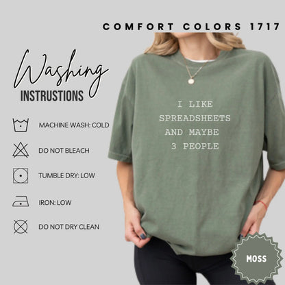 I Like Spreadsheets And Maybe 3 People Shirt