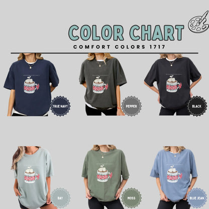 Comfort Colors 1717 Color Chart Shirt with Mug Design