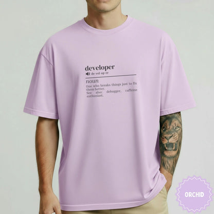 Developer Definition Coder Debugger Enthusiast T-shirt