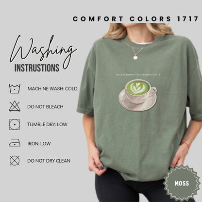 Comfort Colors 1717 Moss Matcha Graphic Shirt