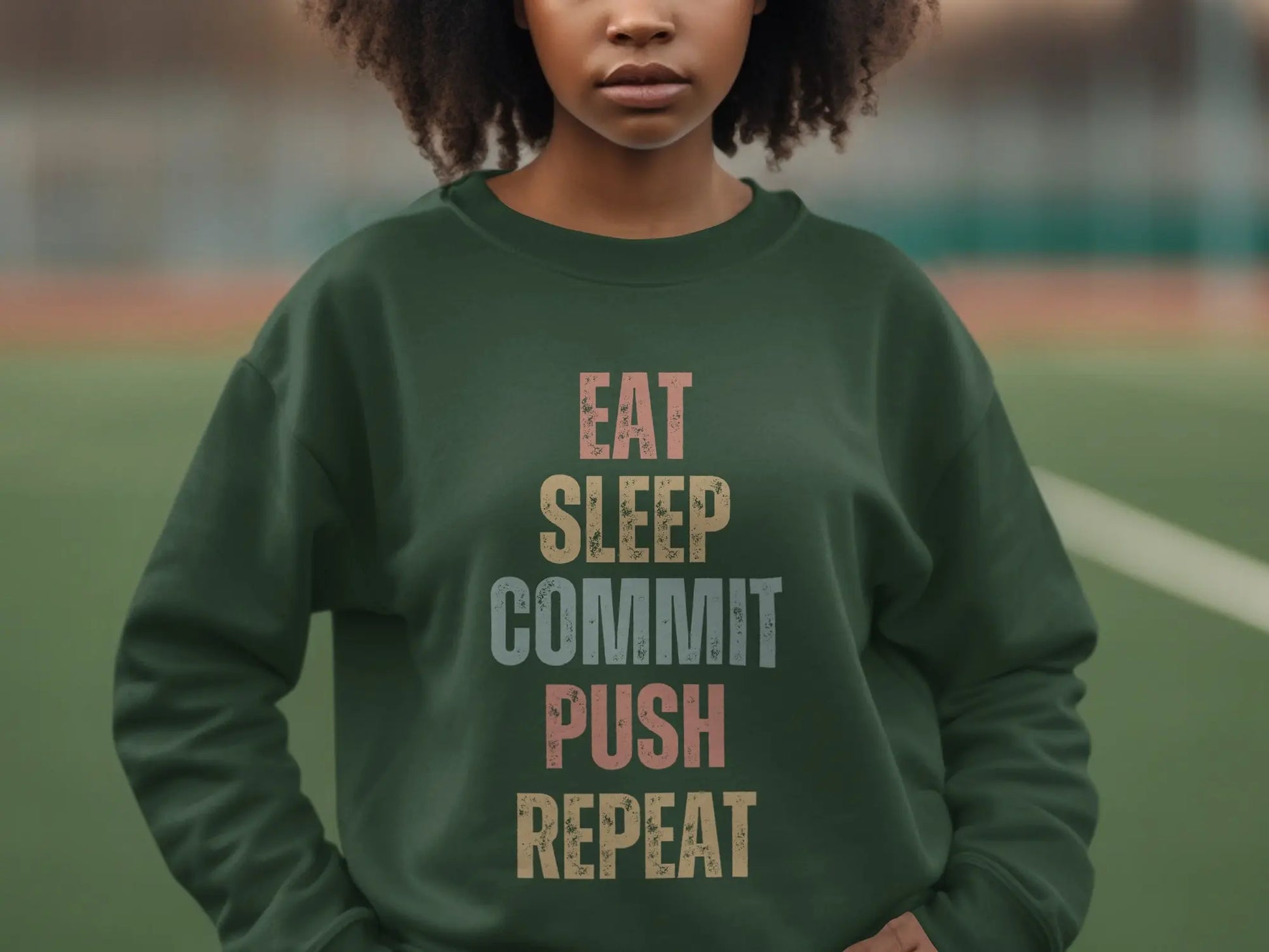 Eat Sleep Commit Push Repeat Motivational Apparel