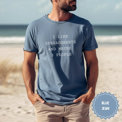 I Like Spreadsheets And Maybe 3 People T-Shirt
