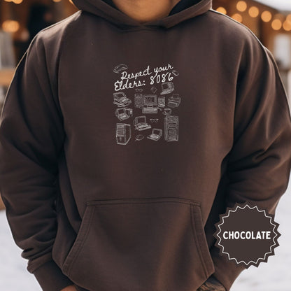 Respect Your Elders 8086 Chocolate Hoodie