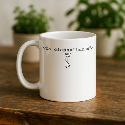 Funny Stick Figure Coding Mug for Programmers and Coders