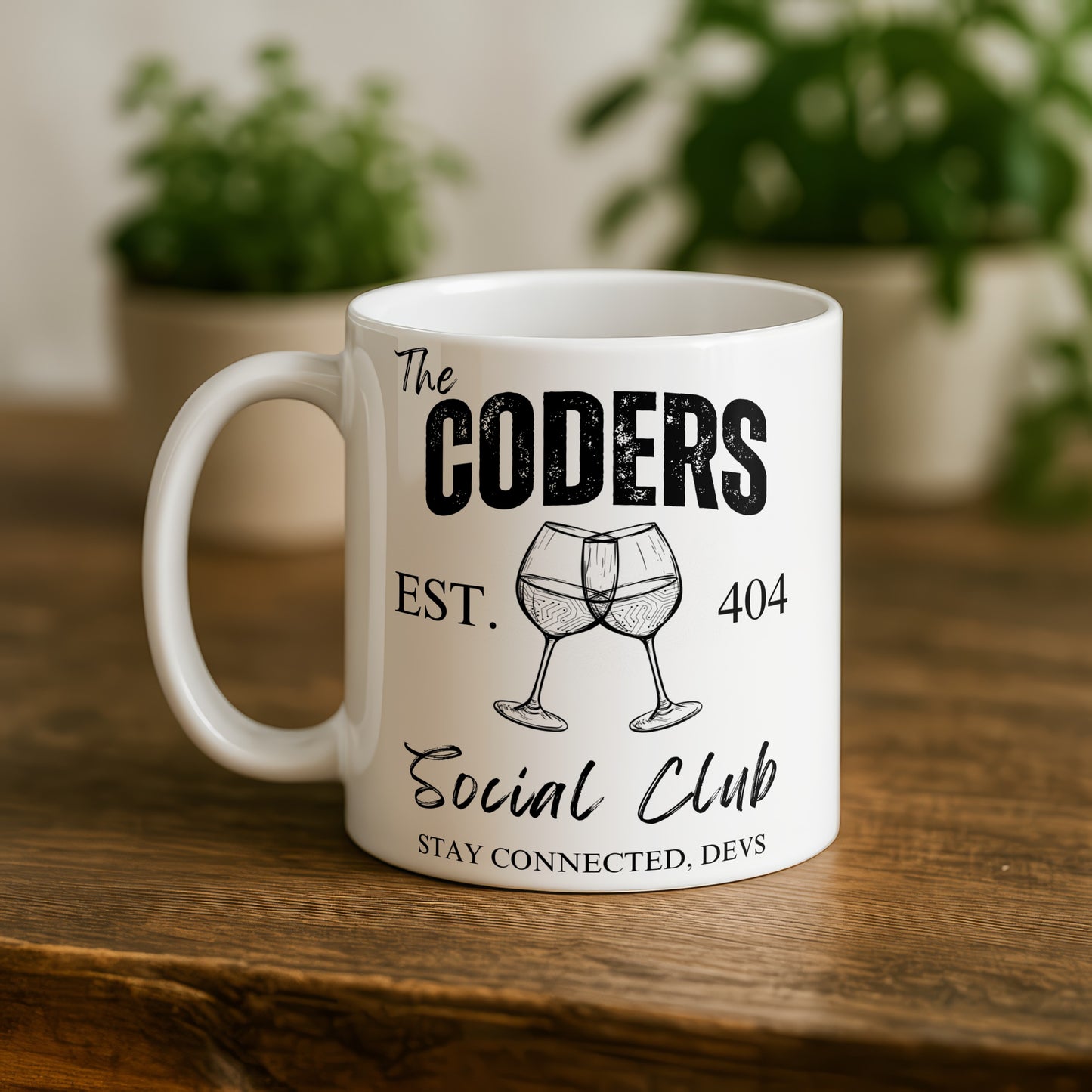 The Coders Social Club EST 404 Stay Connected Devs Mug