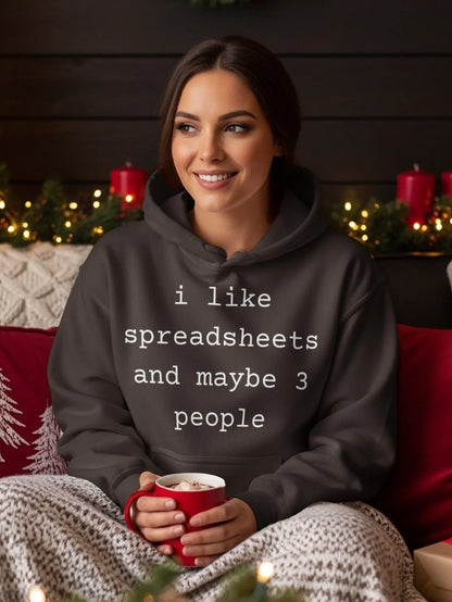 I Like Spreadsheets and Maybe 3 People Hoodie