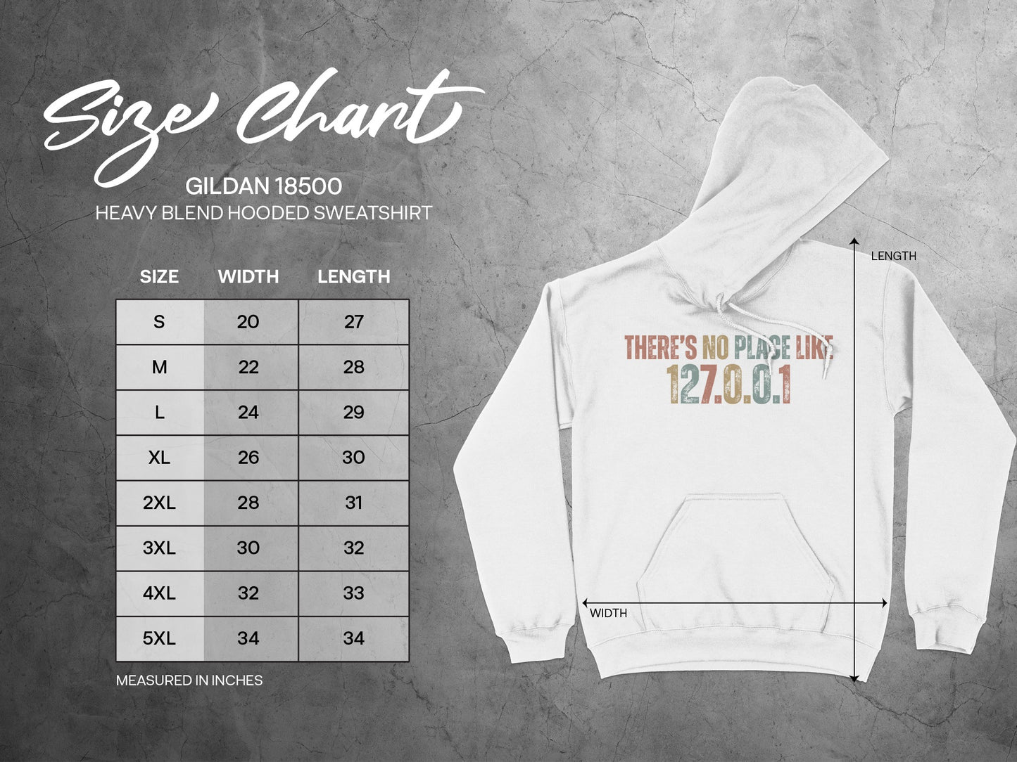 There's No Place Like 127.0.0.1 Hooded Sweatshirt