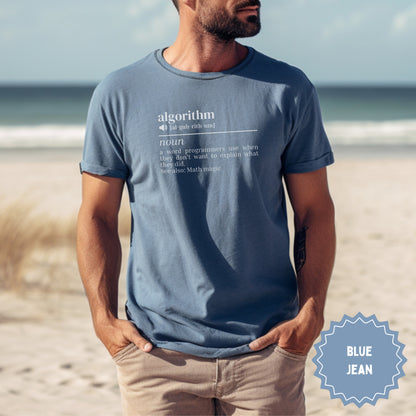 Algorithm Definition Graphic Blue Jean T-Shirt