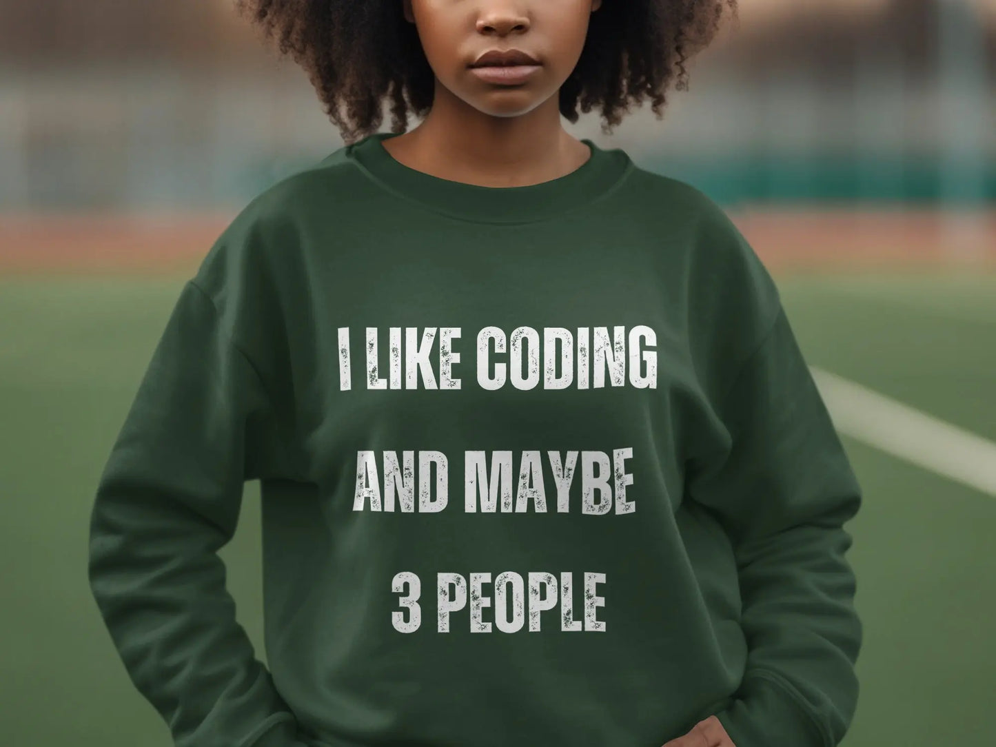 I Like Coding And Maybe 3 People Funny Sweatshirt