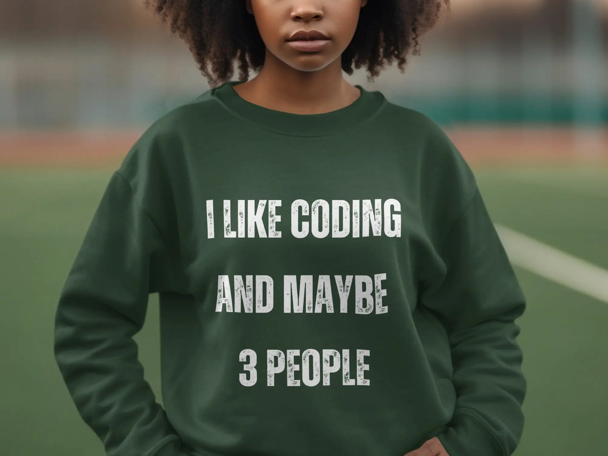 I Like Coding And Maybe 3 People Funny Sweatshirt
