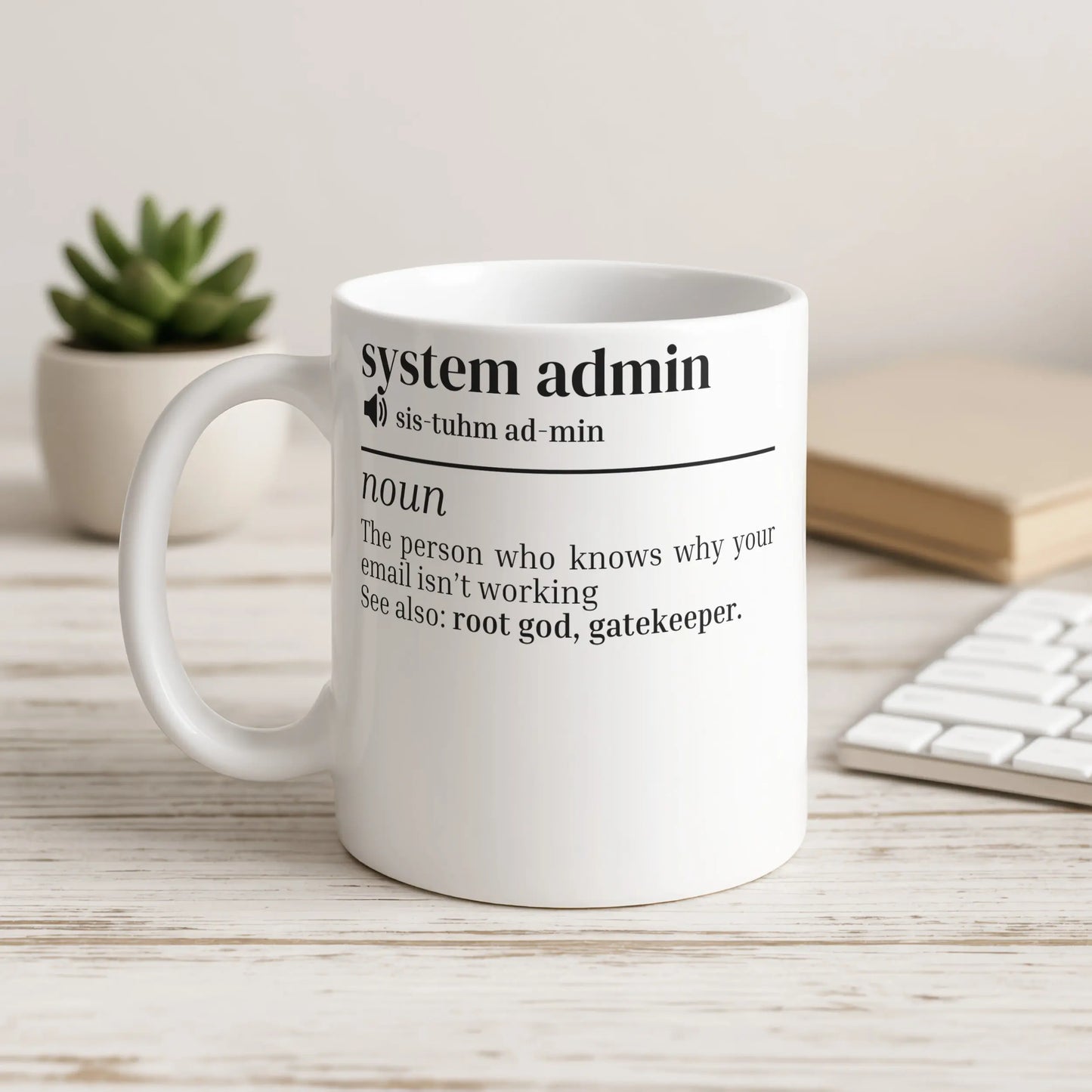 Funny System Admin Definition Mug Perfect Gift for Tech Lovers