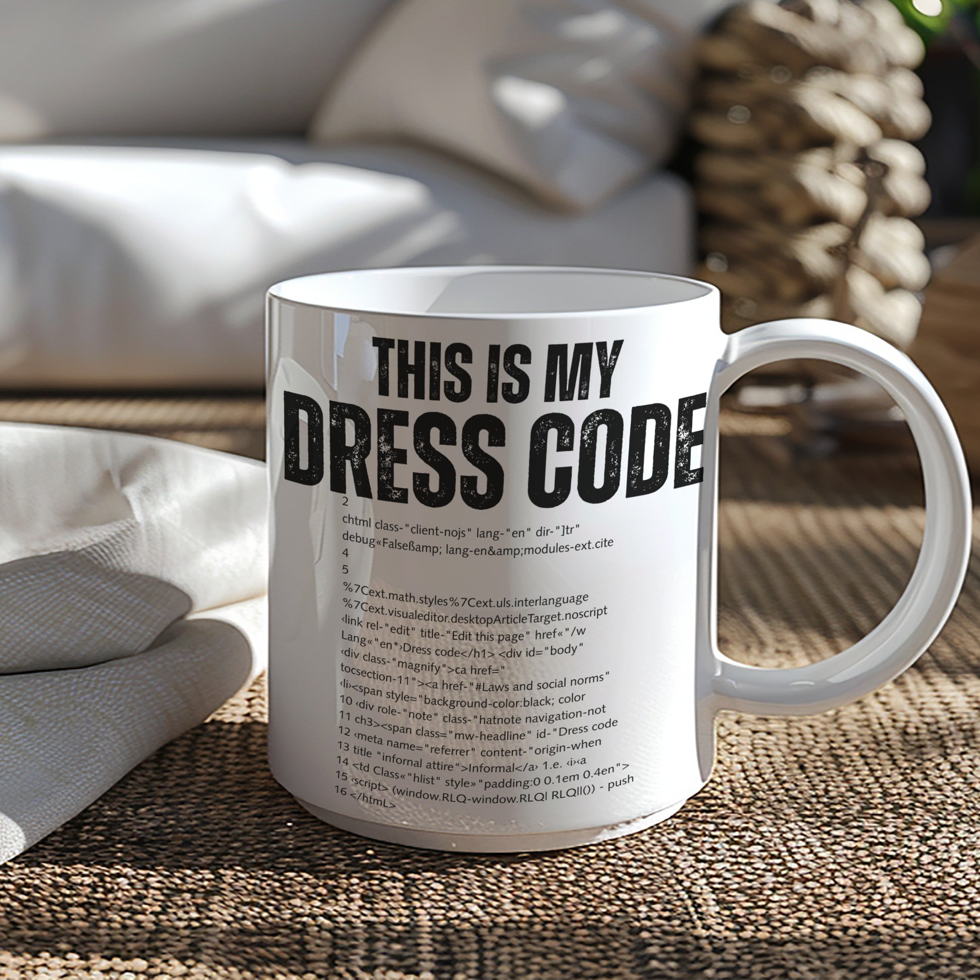This Is My Dress Code Funny Printed Mug for Programmers