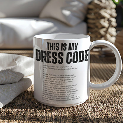 This Is My Dress Code Funny Printed Mug for Programmers