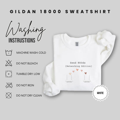 Send N00dz Networking Edition Gildan 18000 Sweatshirt