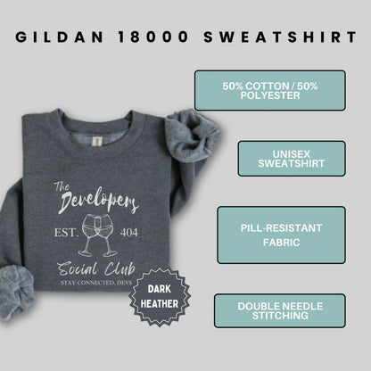 Gildan 18000 The Developers EST. 404 Social Club Sweatshirt