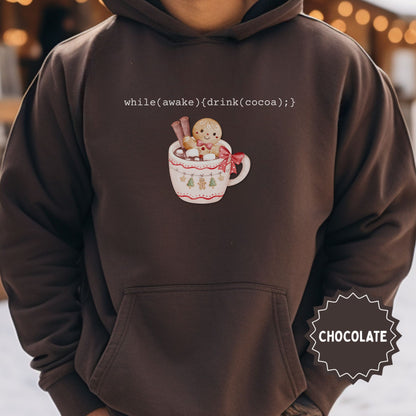 while(awake){drink(cocoa);} Chocolate Hoodie
