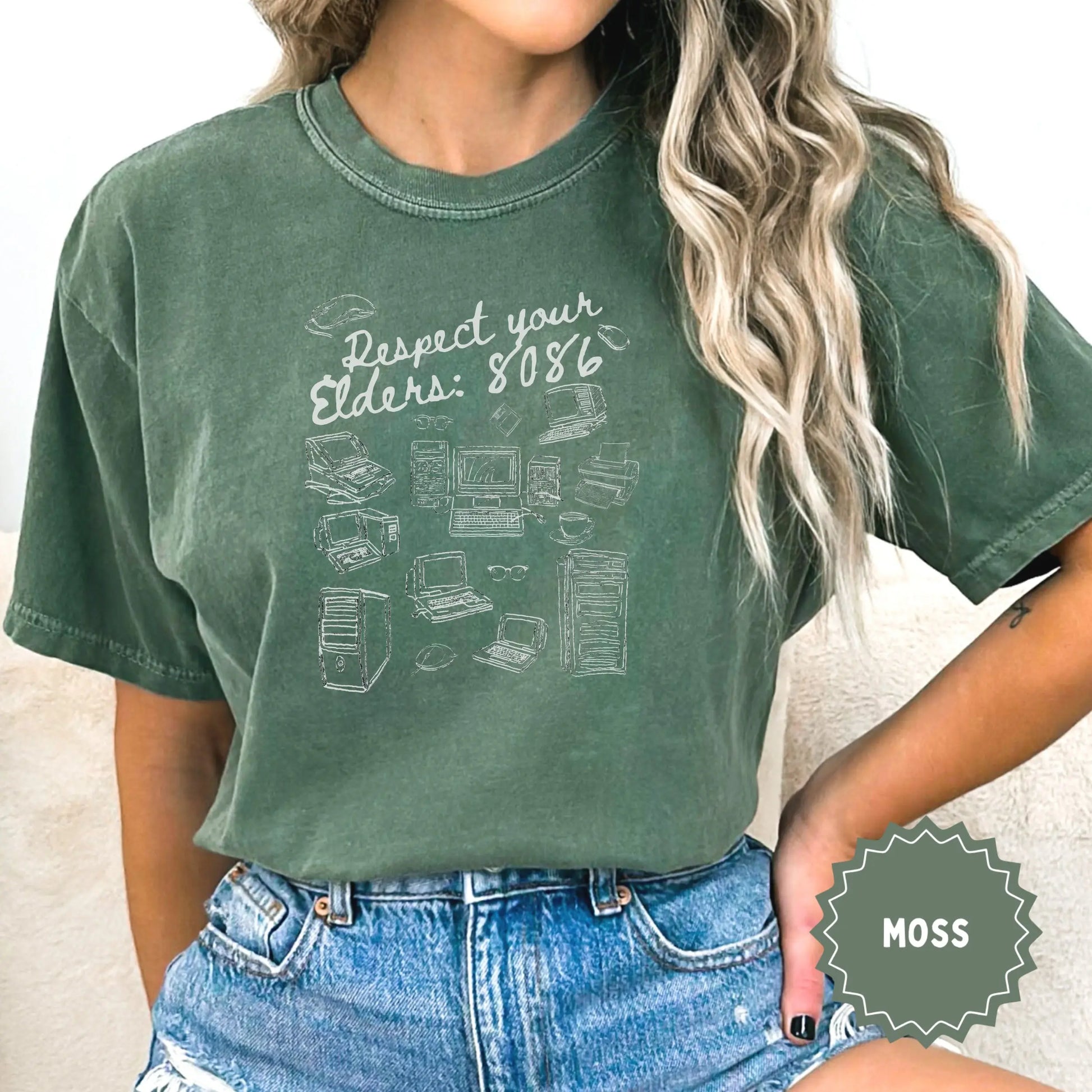 Retro 'Respect Your Elders: 8086' Graphic Tee