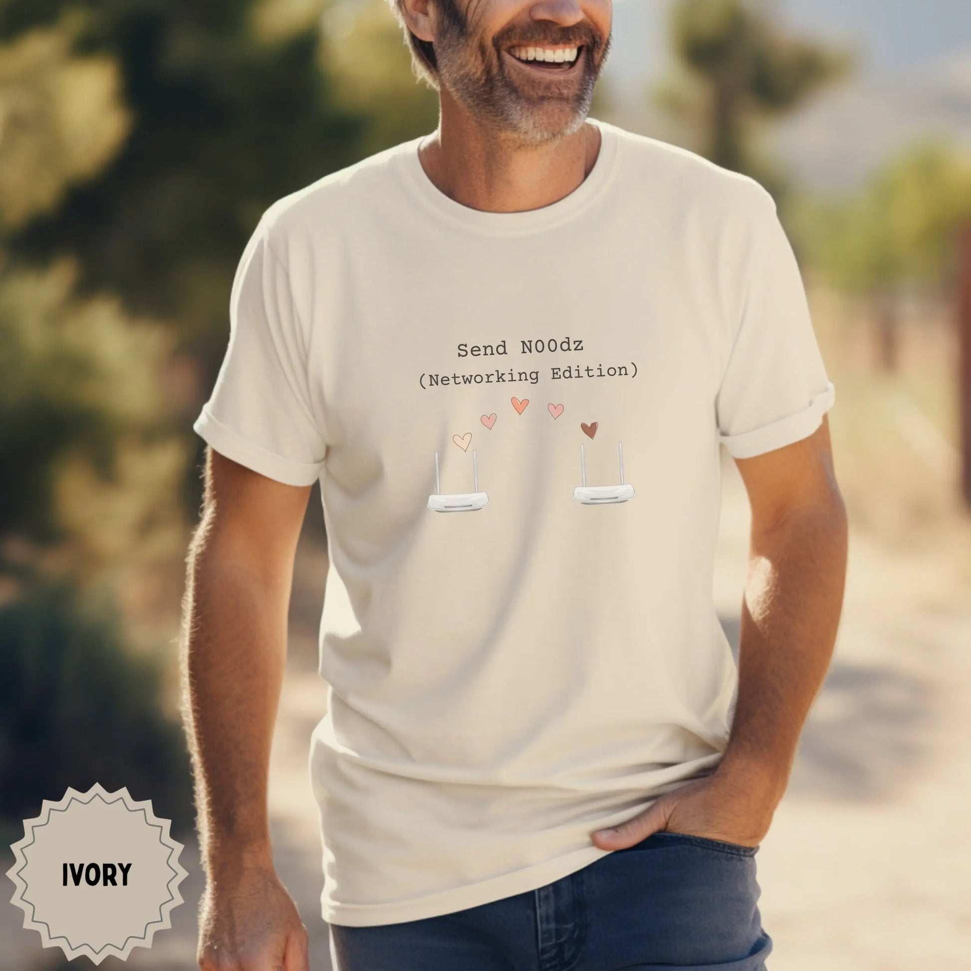 Send N00dz Networking Edition Ivory Shirt