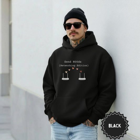 Send N00dz Networking Edition Black Hoodie