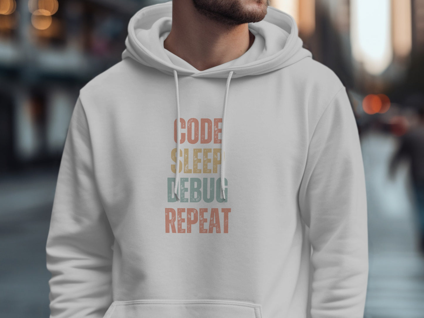Code Sleep Debug Repeat Motivational Hoodie