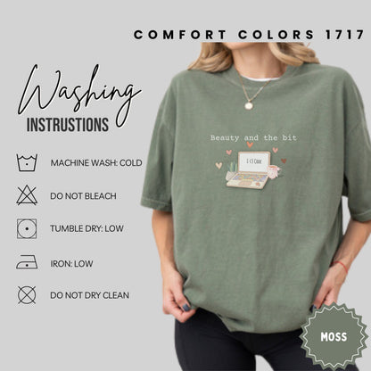Beauty and the Bit Code Shirt Moss Graphic Tee