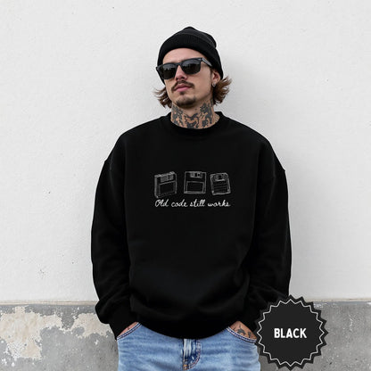 Old Code Still Works Black Sweatshirt Product