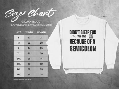 Didn't Sleep For Two Days Because Of A Semicolon Shirt