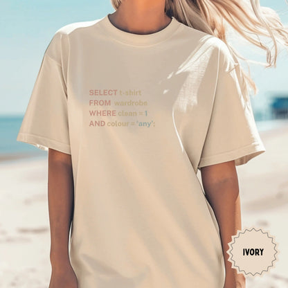 SELECT FROM WHERE Clean Colour Any Ivory T-Shirt