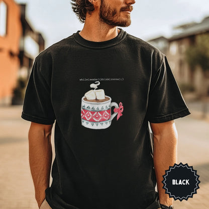while(awake){drink(cocoa);} Hot Cocoa Graphic T-Shirt