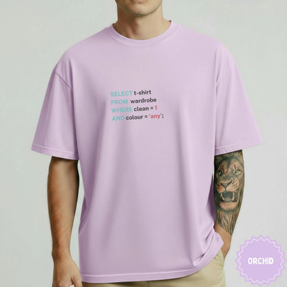 SELECT Wardrobe Script Design T-shirt Pixel Art Shirt