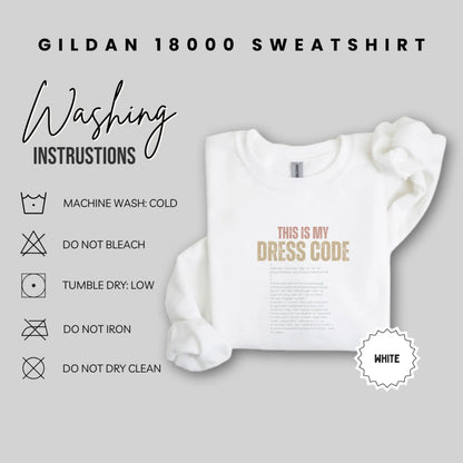 This Is My Dress Code Gildan 18000 Sweatshirt