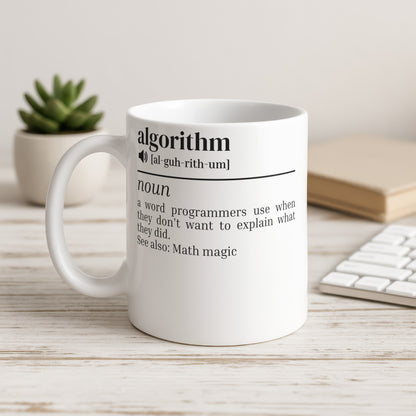 Algorithm Definition Funny Math Magic Coffee Mug
