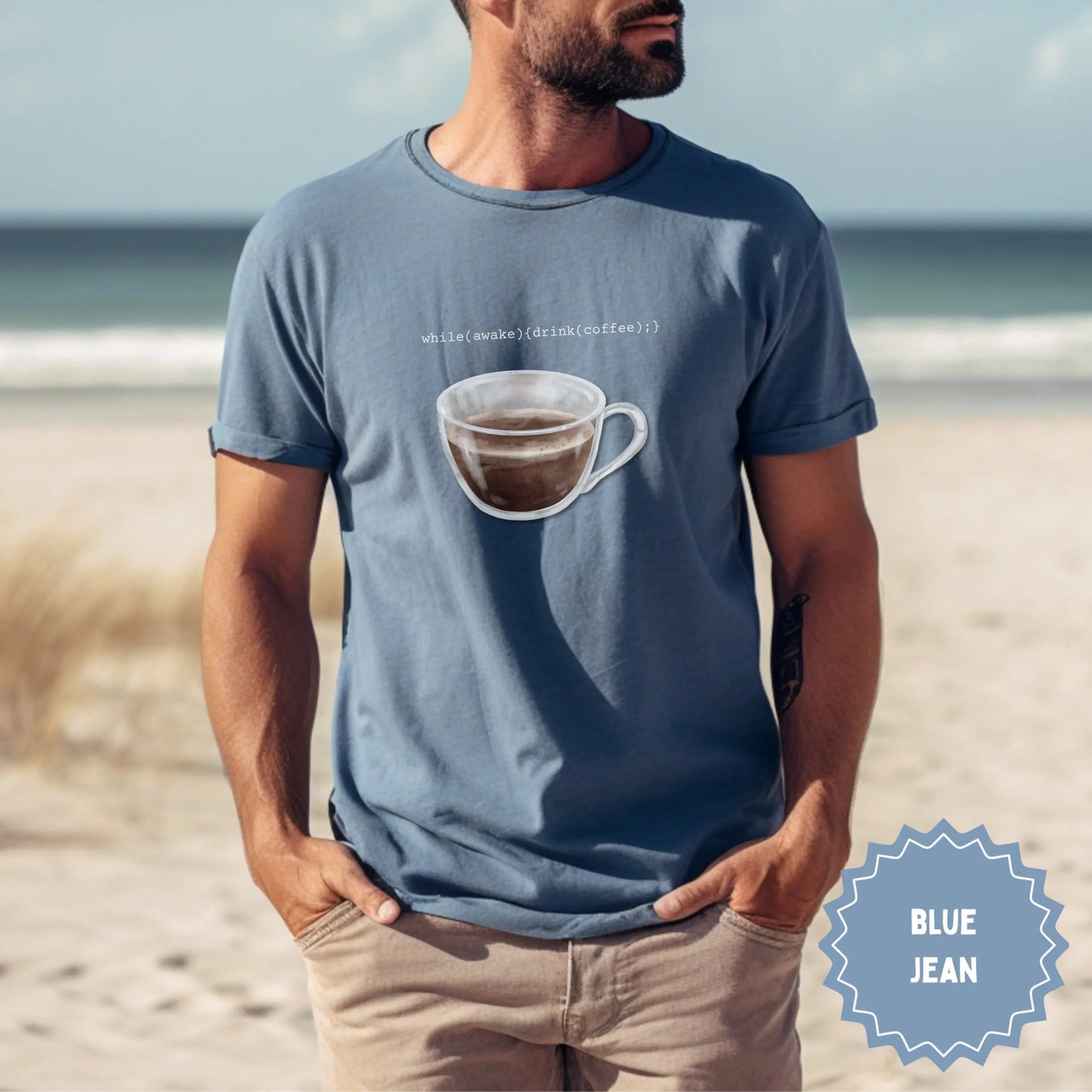 while(awake){drink(coffee);} Coffee Mug Design T-Shirt