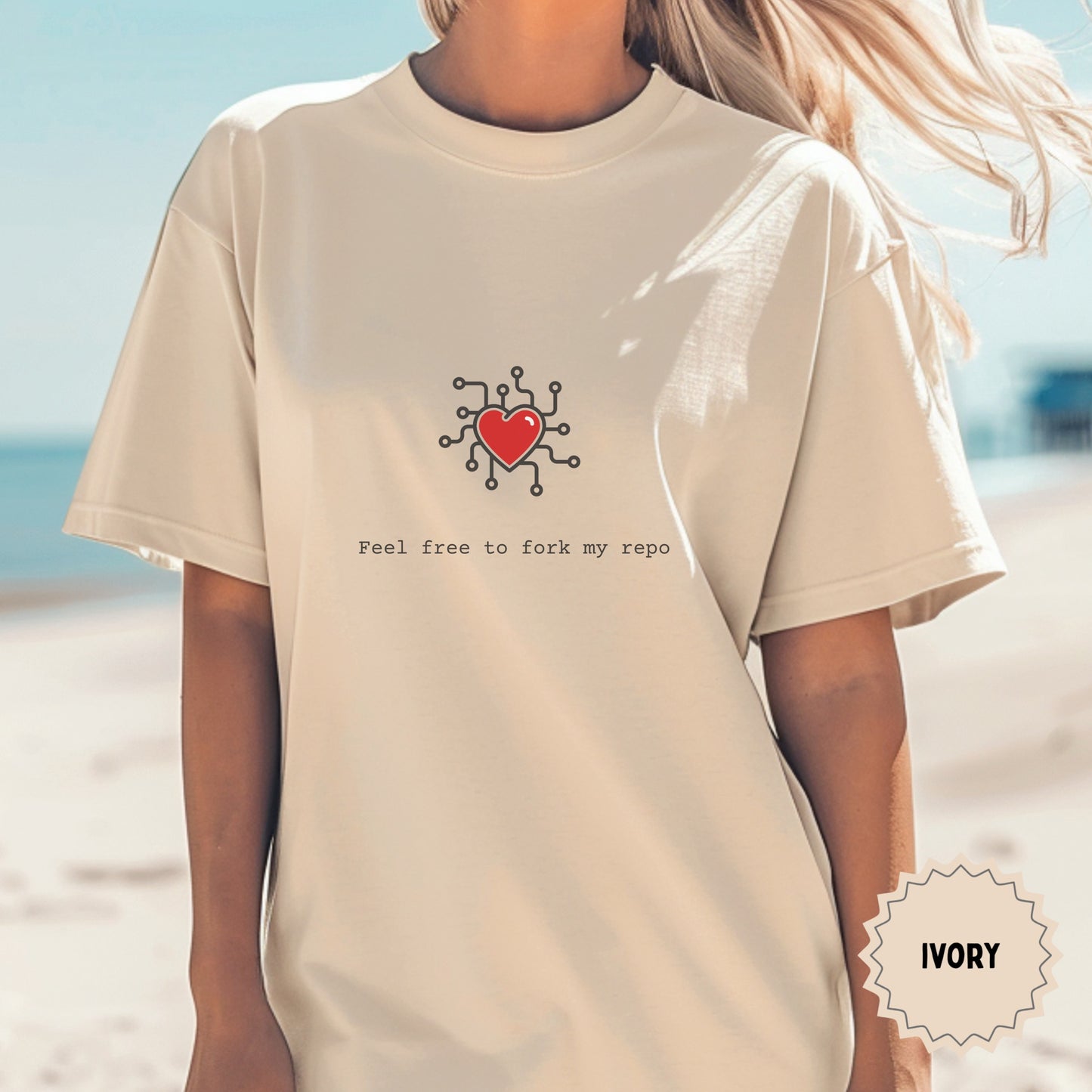 Feel Free to Fork My Repo Ivory T-Shirt