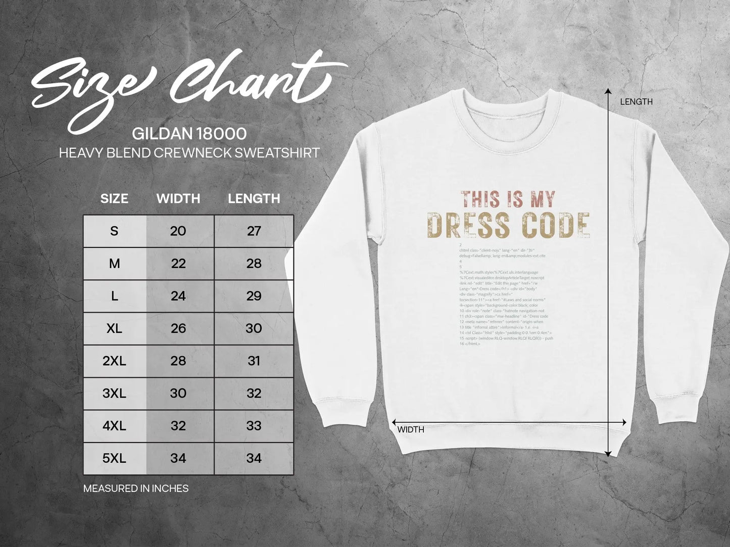 This Is My Dress Code Heavy Blend Crewneck Sweatshirt