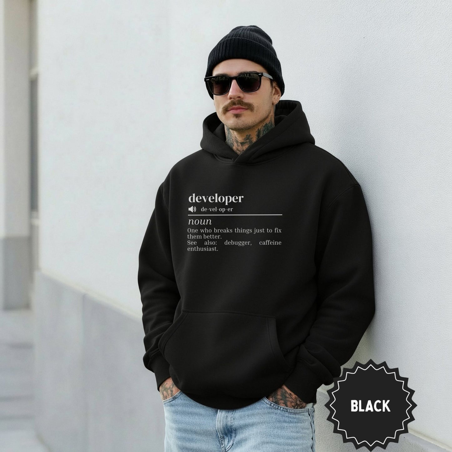 Funny Developer Definition Hoodie for Tech Lovers