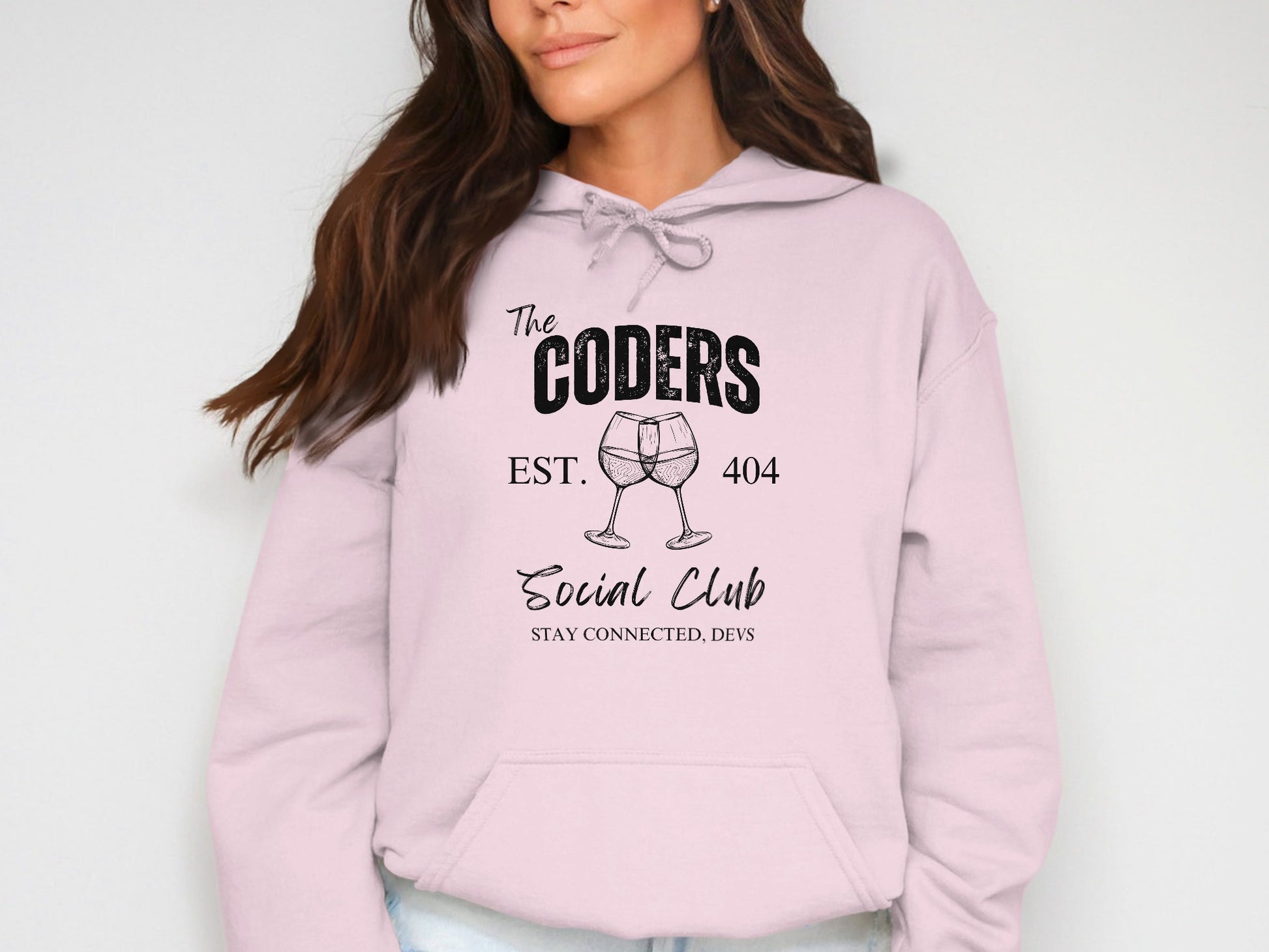 The Coders Social Club EST. 404 Hoodie for Developers