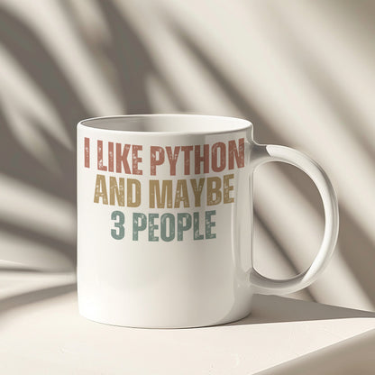 I Like Python And Maybe 3 People Funny Mug Product