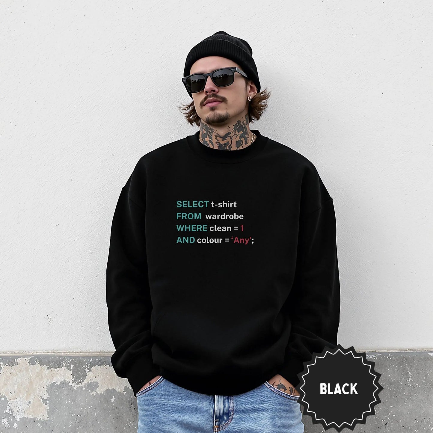 Select T-shirt From Wardrobe Geek Statement Sweatshirt