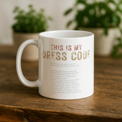 This Is My Dress Code Stylish Funny Coffee Mug