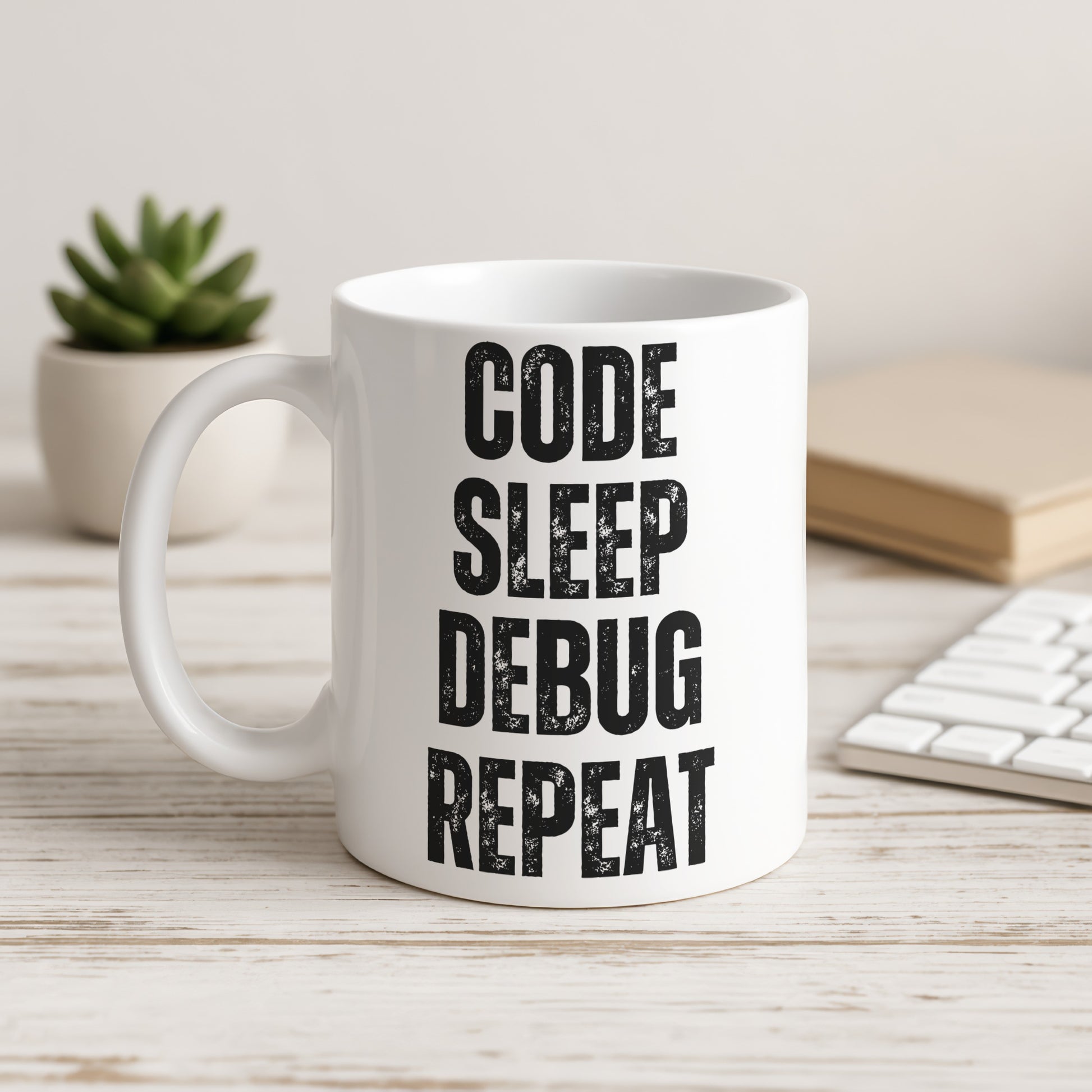 Code Sleep Debug Repeat Coffee Mug for Programmers