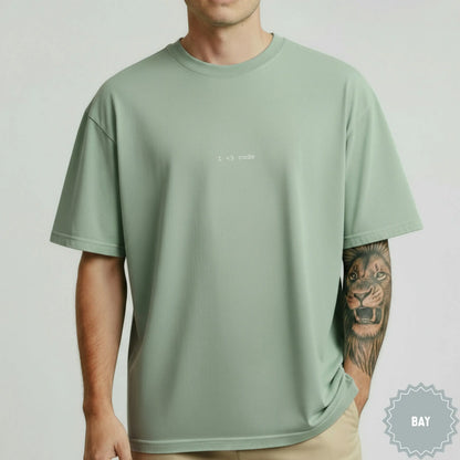 I <3 code Graphic Print Oversized T-shirt