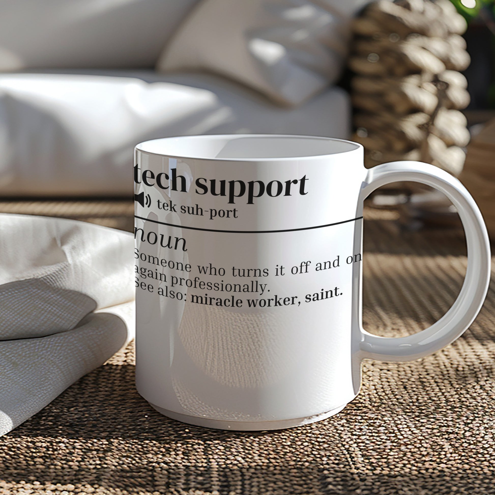 Tech Support Definition Mug Perfect Gift for IT Professionals