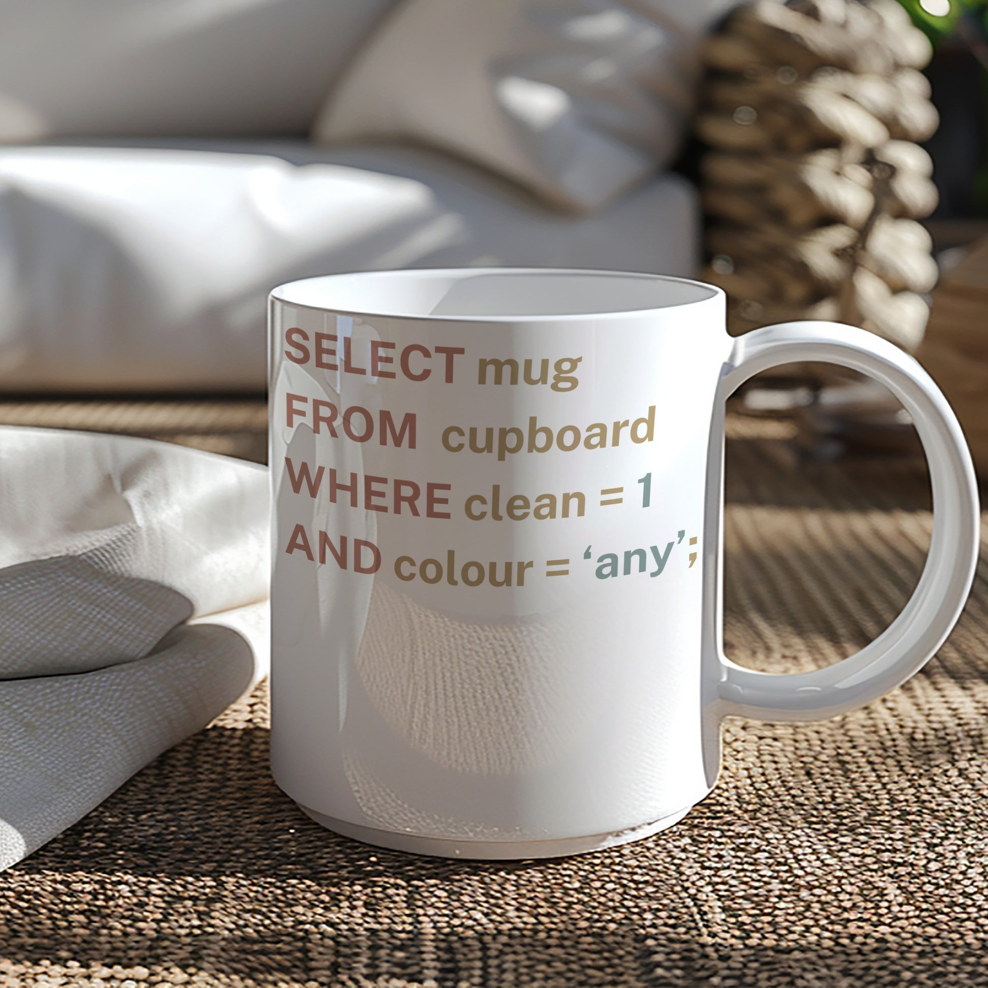 SELECT Mug FROM cupboard WHERE clean 1 Gifts
