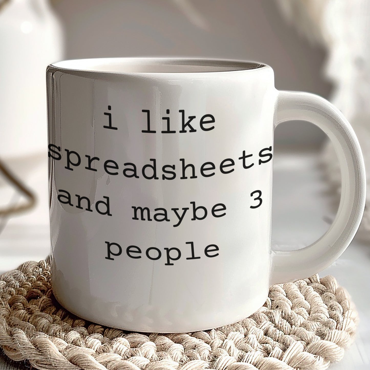 I Like Spreadsheets And Maybe 3 People Mug