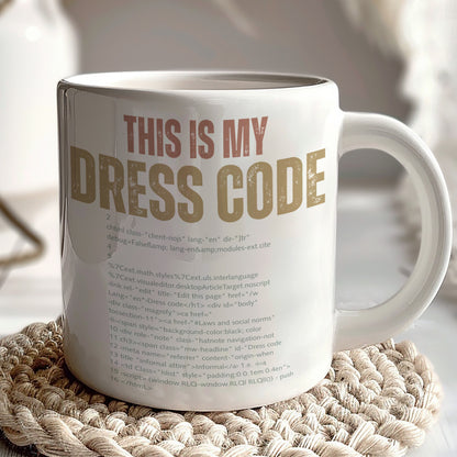 This Is My Dress Code Programming Theme Mug