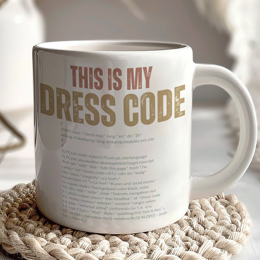 This Is My Dress Code Programming Theme Mug