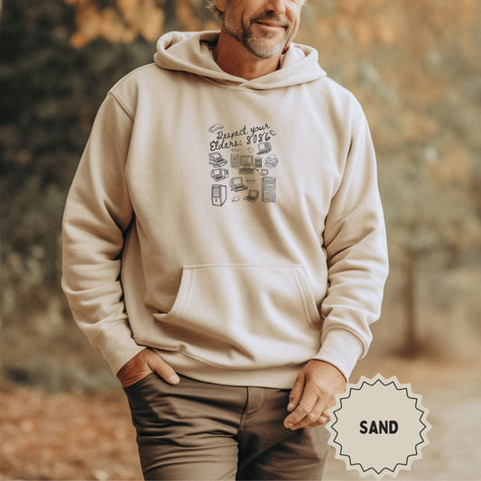 Respect Your Elders 1986 Sand Hoodie