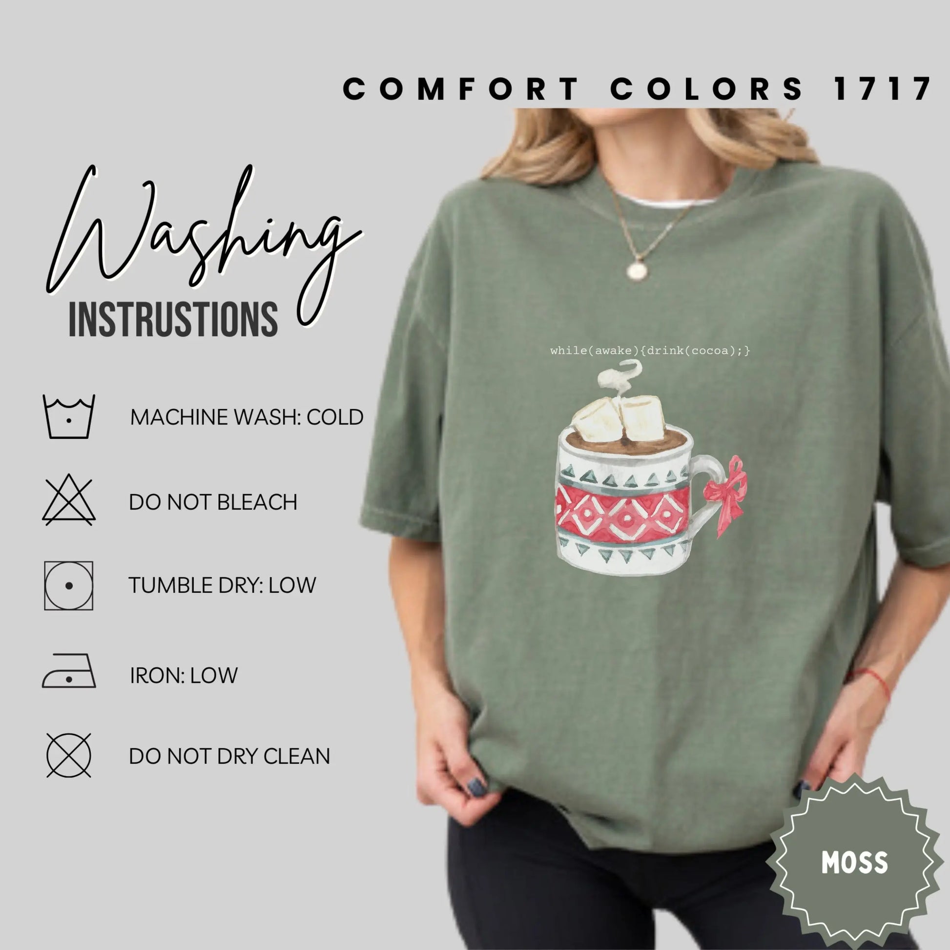 Cozy 'while(awake){drink(cocoa);}' Graphic Tee